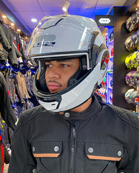 CAPACETE LS2 BRANCO ABERTO