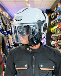 CAPACETE LS2 BRANCO ABERTO