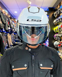 CAPACETE LS2 BRANCO ABERTO