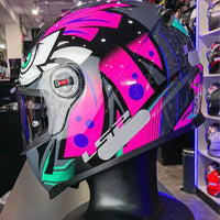 CAPACETE LS2 CLASSIC TRIBAL ROSA