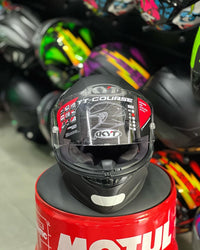Capacete KYT TT Course Grand Prix Preto