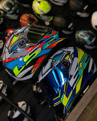 Combo LS2 FF358 Xdron Neon