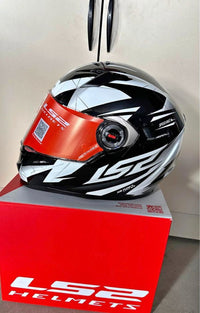 CAPACETE LS2 FF358 DRAZE PRETO E BRANCO