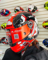 CAPACETE LS2 FF358 BULETT VERMELHO