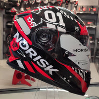 CAPACETE NORISK FF302 MANTY SOUL TOKYO VERMELHO