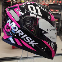 CAPACETE NORISK FF302 SOUL MANTY TOKYO ROSA