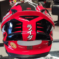 CAPACETE NORISK FF302 MANTY SOUL TOKYO VERMELHO