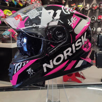CAPACETE NORISK FF302 SOUL MANTY TOKYO ROSA