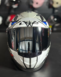 CAPACETE LS2 FF358 ALEX BARROS SILVER