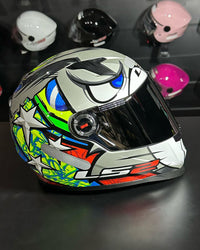 CAPACETE LS2 FF358 ALEX BARROS SILVER