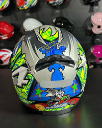 CAPACETE LS2 FF358 ALEX BARROS SILVER