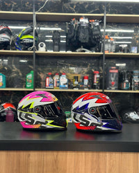 COMBO CASAL LS2 FF358 RAPID CROMOc