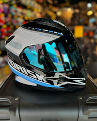 CAPACETE NORISK GRAN PRIX FF302 ARGENTINA + BRINDE VISEIRA