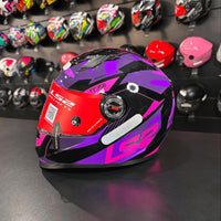 CAPACETE LS2 FF358 TANK ROXO