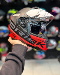 CAPACETE NORISK FF302 MANTY SOUL VERMELHO