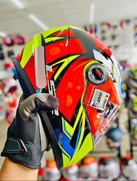 CAPACETE LS2 CLASSIC TRIBAL AMARELO
