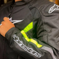 JAQUETA ALPINESTARS AST V2 AIR PRETO/ AMARELO