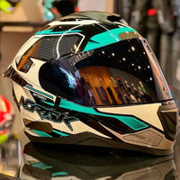 CAPACETE NORISK SPEED MAX VERDE AGUA + VISEIRA