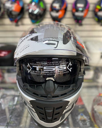 CAPACETE FF302 NORISK MANTY SOUL PRETO E BRANCO