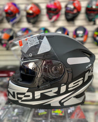 CAPACETE FF302 NORISK MANTY SOUL PRETO E BRANCO